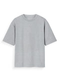 Regular Oversized Tee: Grey Melange