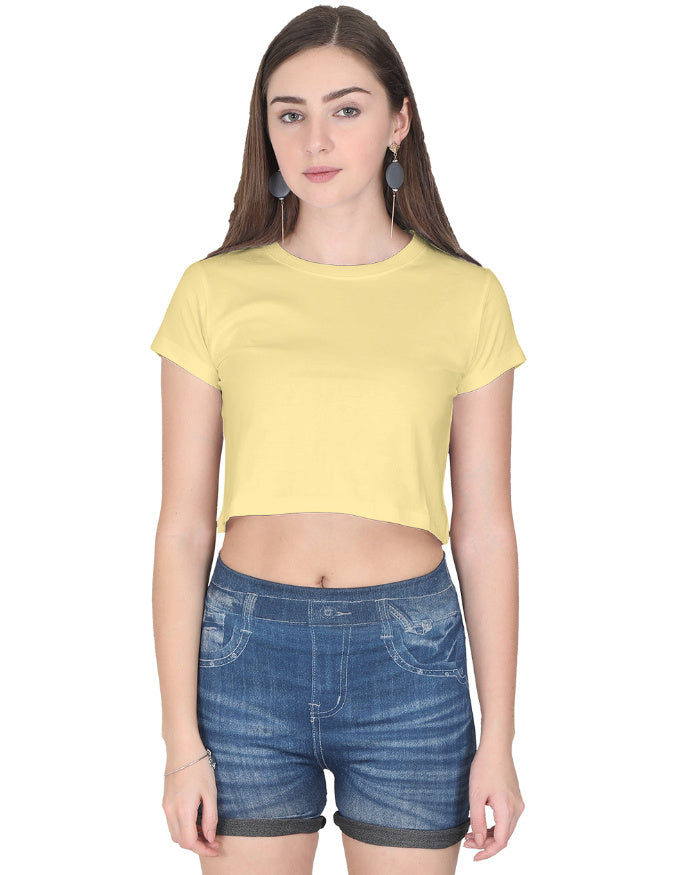 Crop Tee: Desert Beige