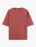 Heavyweight Oversized Tee - Lively Coral