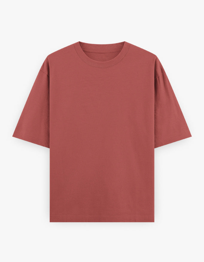 Heavyweight Oversized Tee - Lively Coral