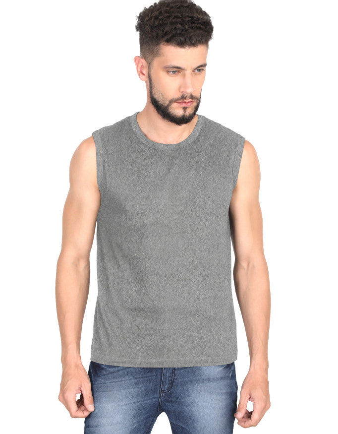 Muscle Tee: Charcoal Melange
