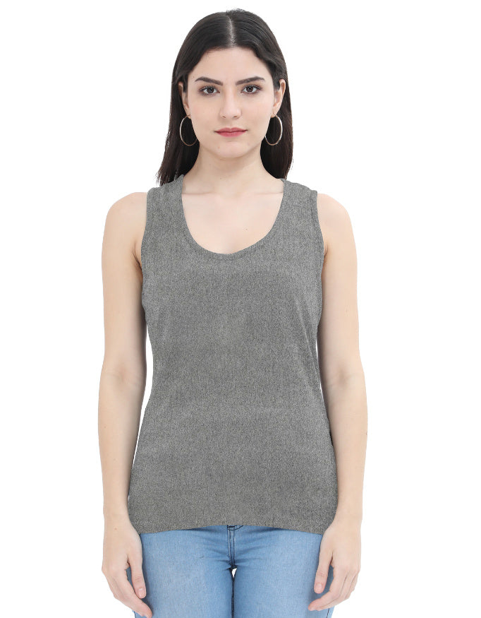 Tank Top: Charcoal Melange