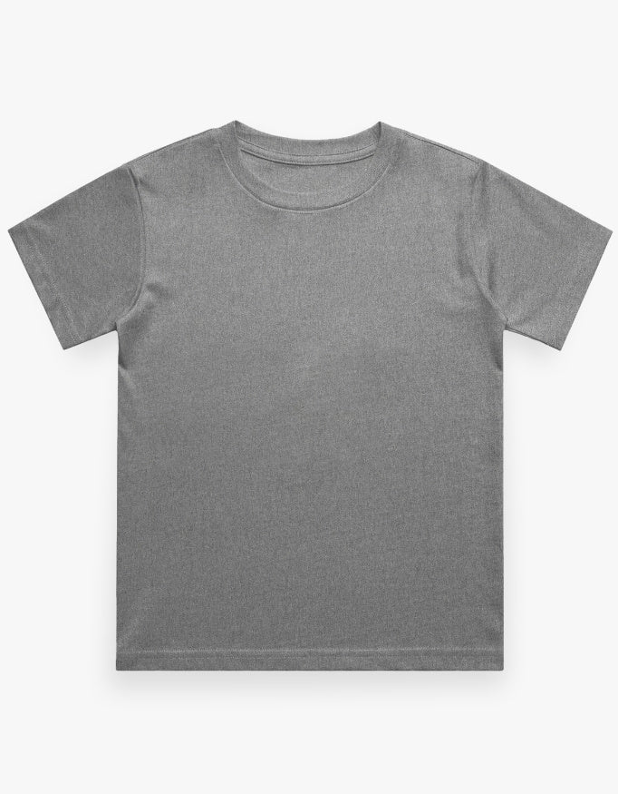 Boys Regular Tee - Charcoal Melange