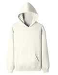 Terry Pullover Hoodie: Cream White