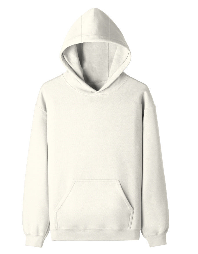 Terry Pullover Hoodie: Cream White