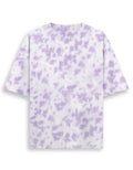 Tie Dye Oversized T-Shirt: White Lavender