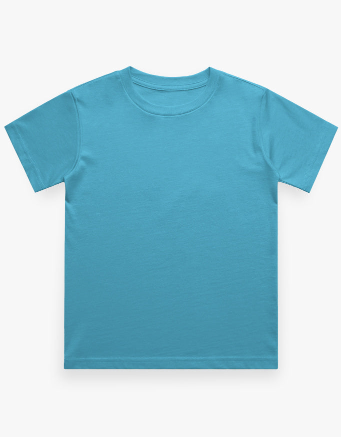Boys Regular Tee - Aqua Blue