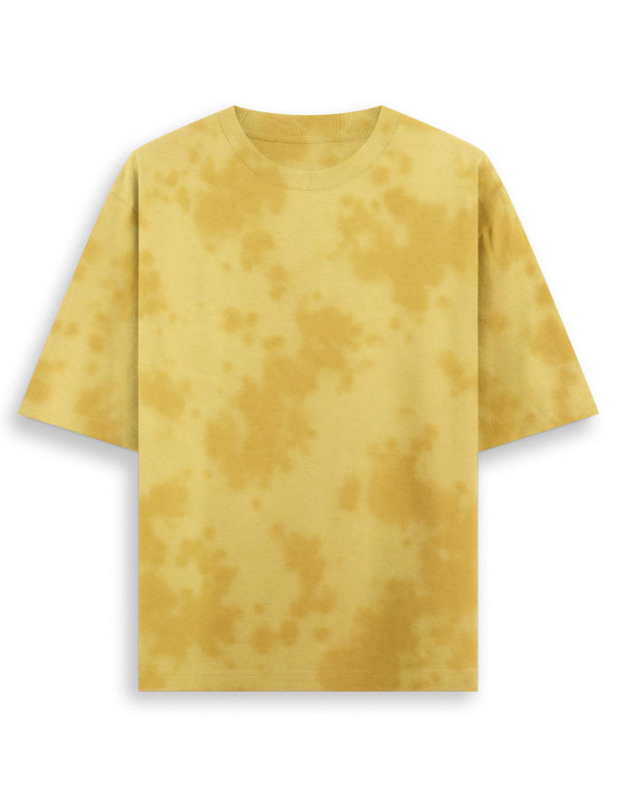 Tie Dye Oversized T-Shirt: Yellow