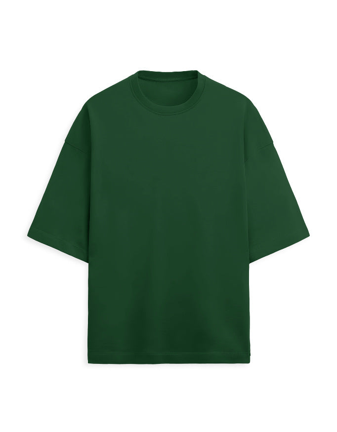 Terry Oversized Tee: Woodland Green