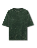 Acid Washed Oversized Tee: Woodland Green