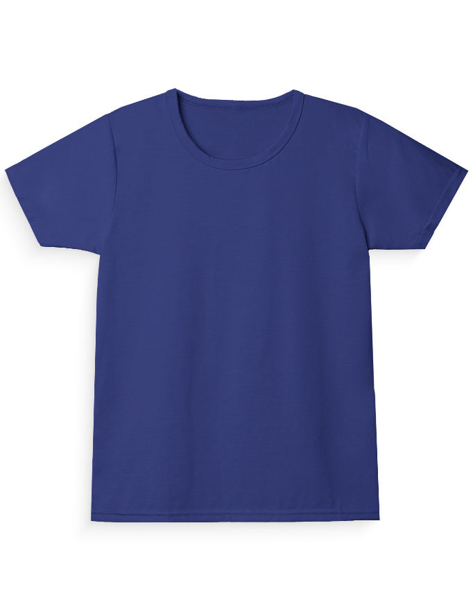 Girl's Regular Tee: Regal Blue