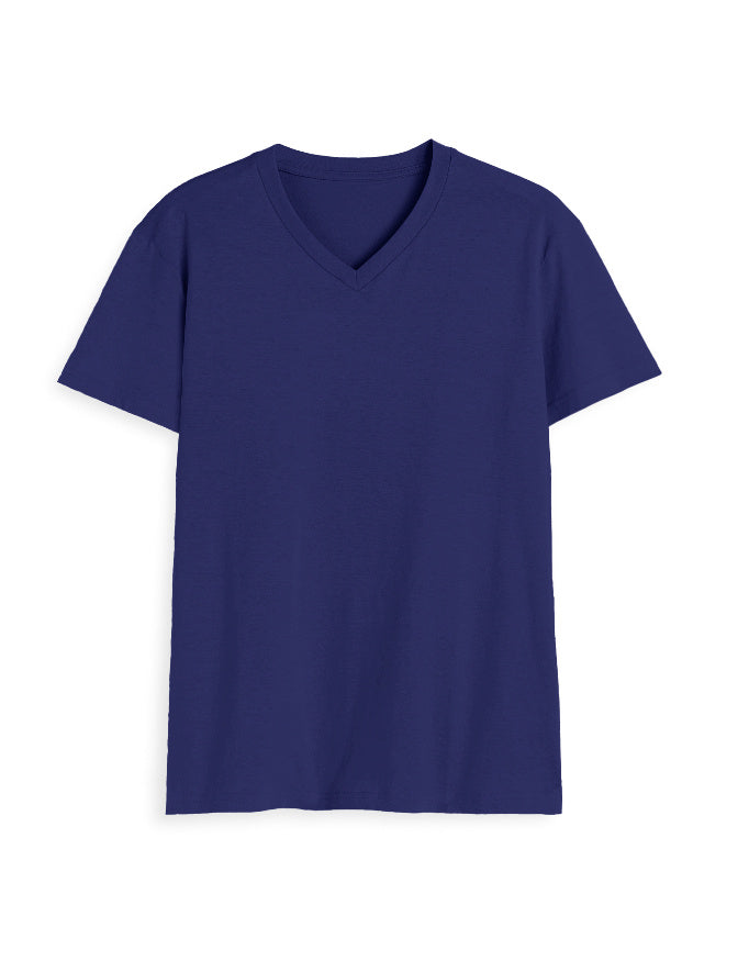 V Neck Tee: Regal Blue