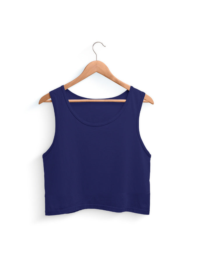 Crop Tank: Regal Blue