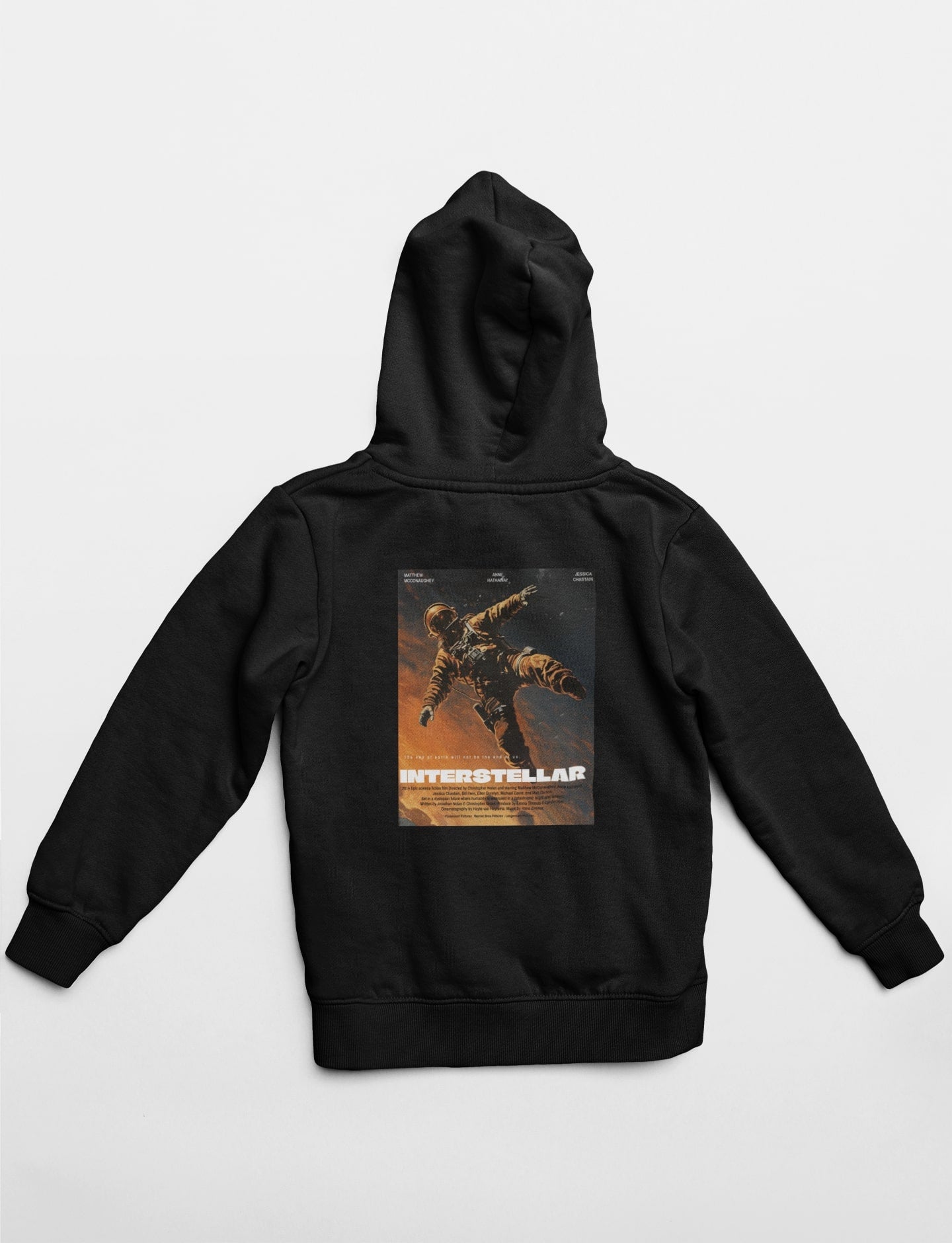 Interstellar 2014 Space Awaits Heavyweight Hoodie
