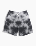 Tie Dye Shorts: White Black