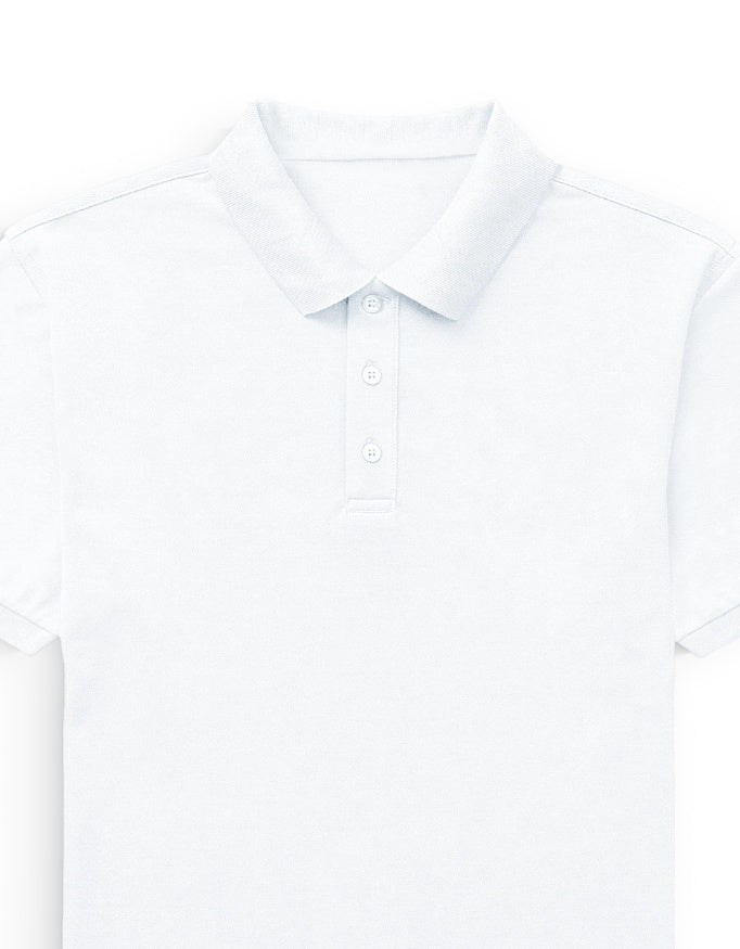 Polo Tee: White
