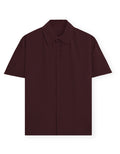 Oversized Shirt: Deep Maroon