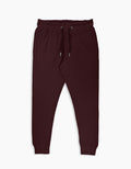 Comfort Joggers: Deep Maroon