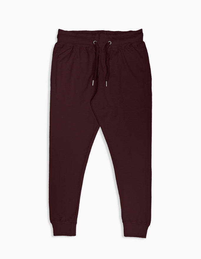 Comfort Joggers: Deep Maroon