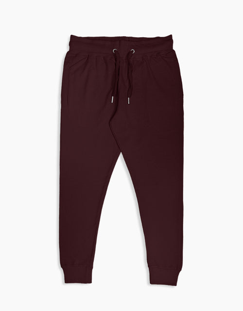 Comfort Joggers: Deep Maroon