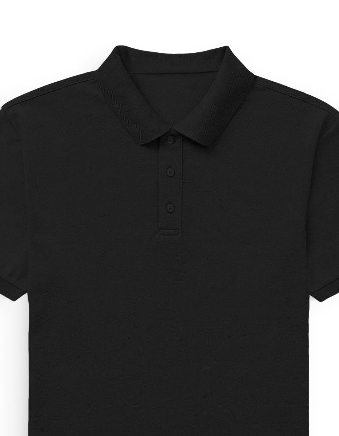 Polo Tee: Black