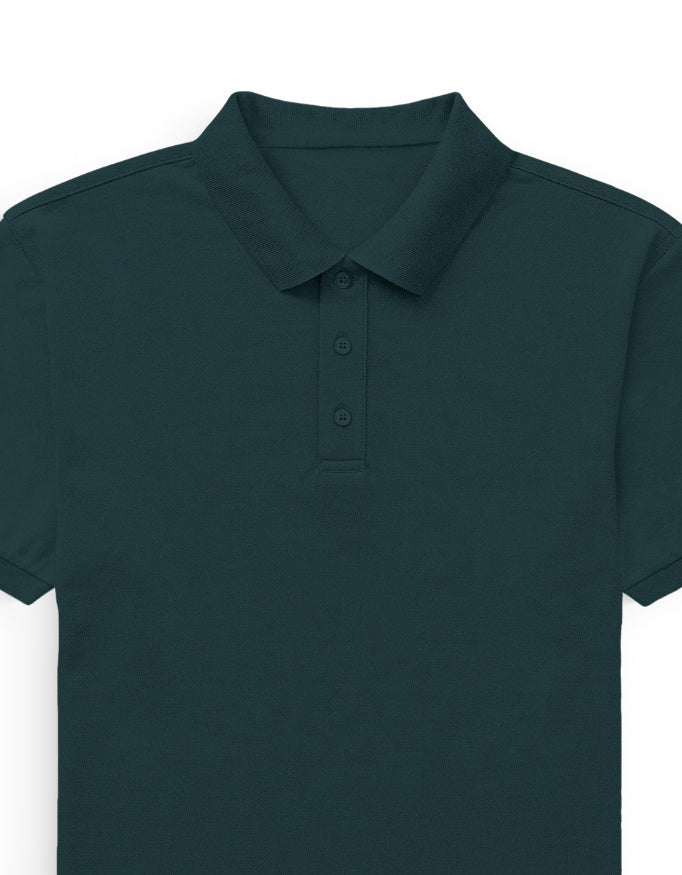 Polo Tee: Ocean Teal