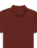 Polo Tee: Earthy Red