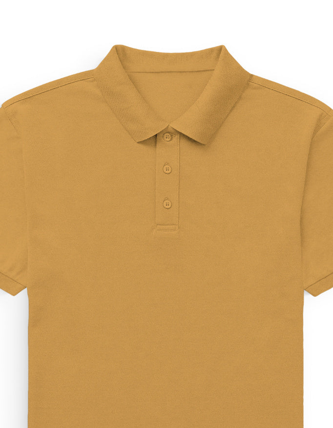 Polo Tee: Autumn Yellow