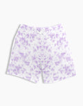 Tie Dye Shorts: White Lavender