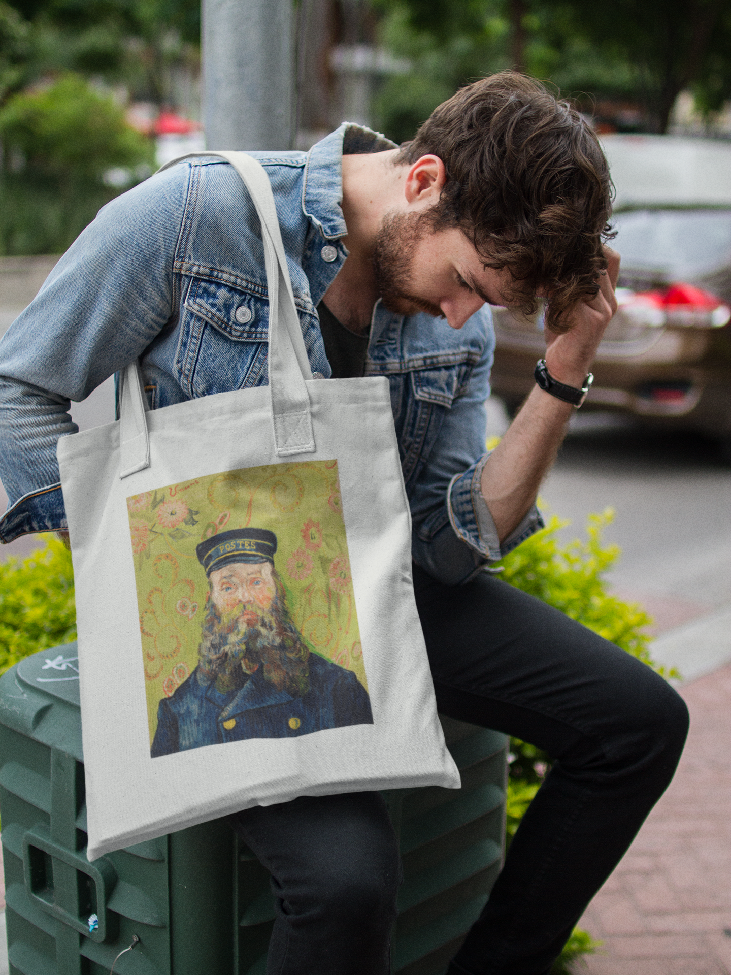 Postman Joseph Roulin Vincent Van Gogh  Zipper Tote Bag