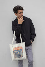 The Scream Zipper Tote Bag