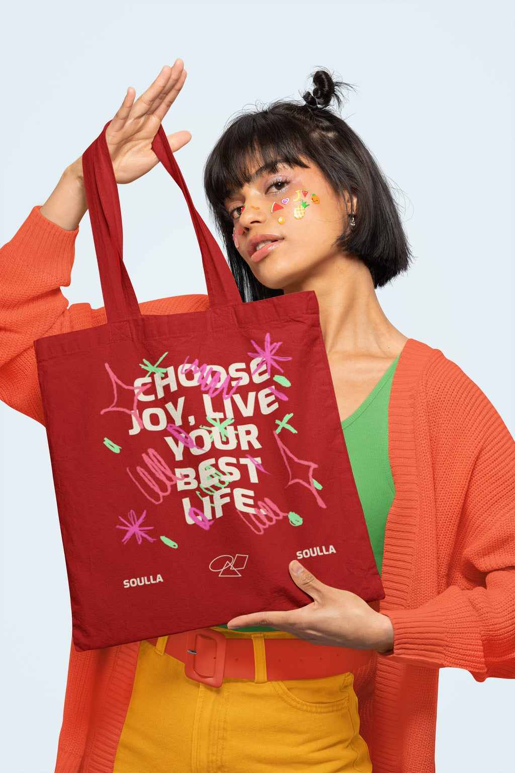 Joyful Living Soullaverse Zipper Tote Bag