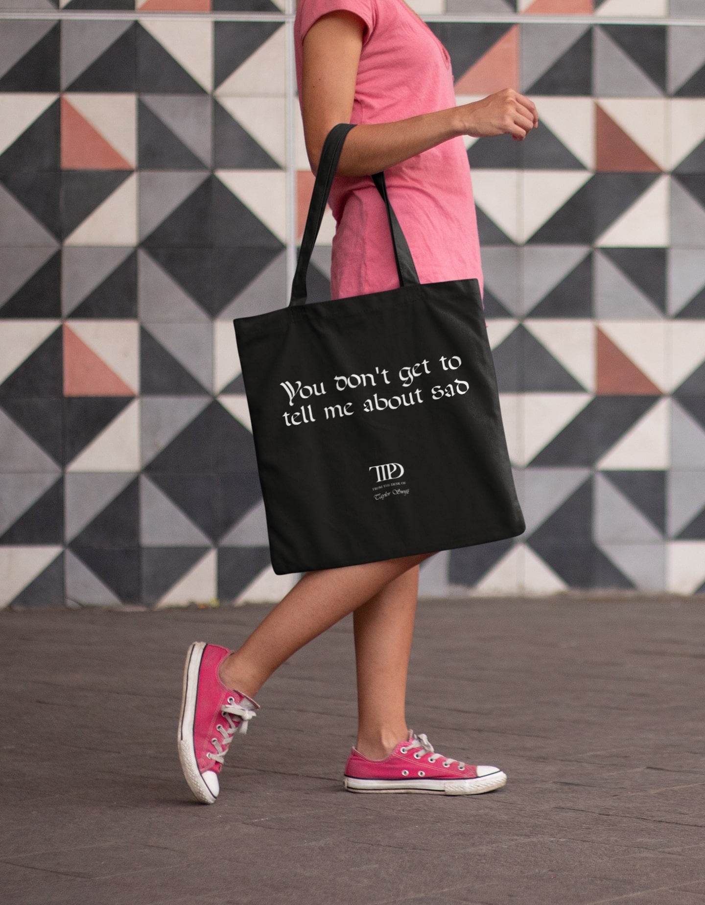 You Don’t Get To Tell Me About Sad TTPD Taylor Swift Zipper Tote Bag