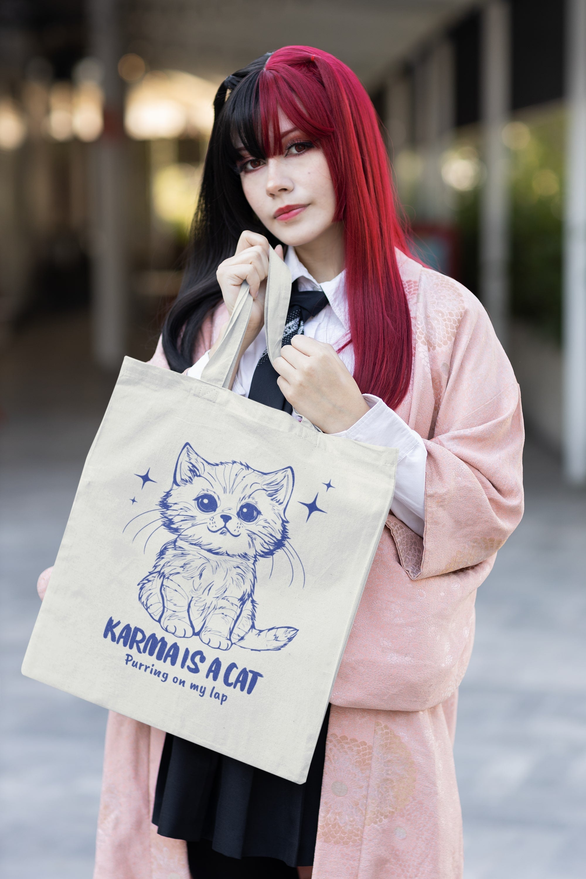 Karma is a Cat Taylor Swift Zipper Tote Bag