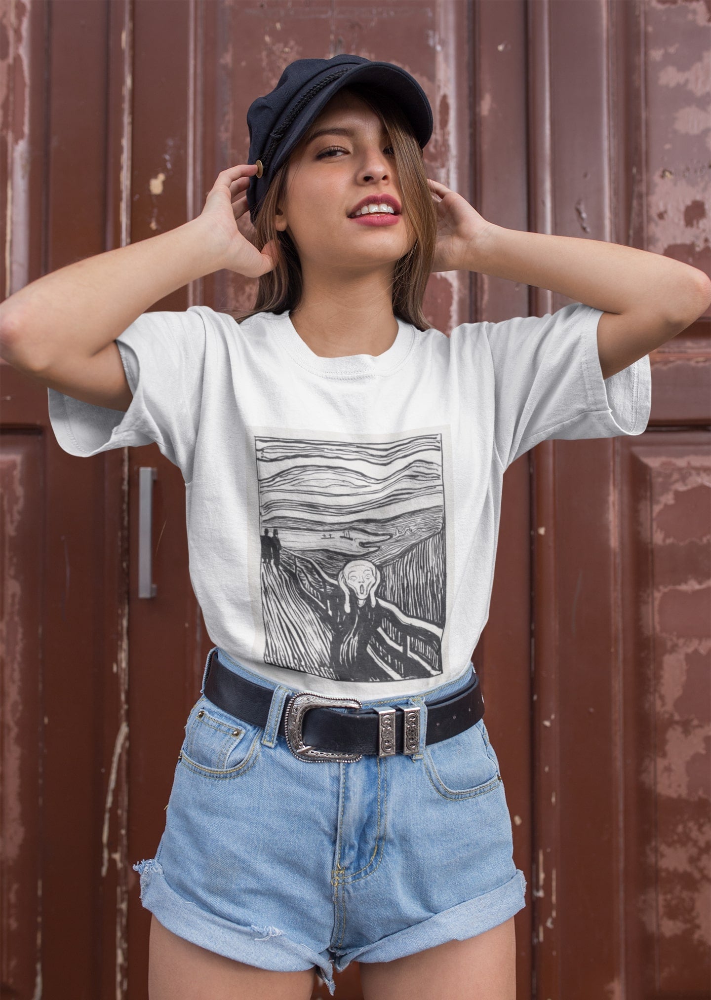 The Scream Monochrome Oversized T-Shirt