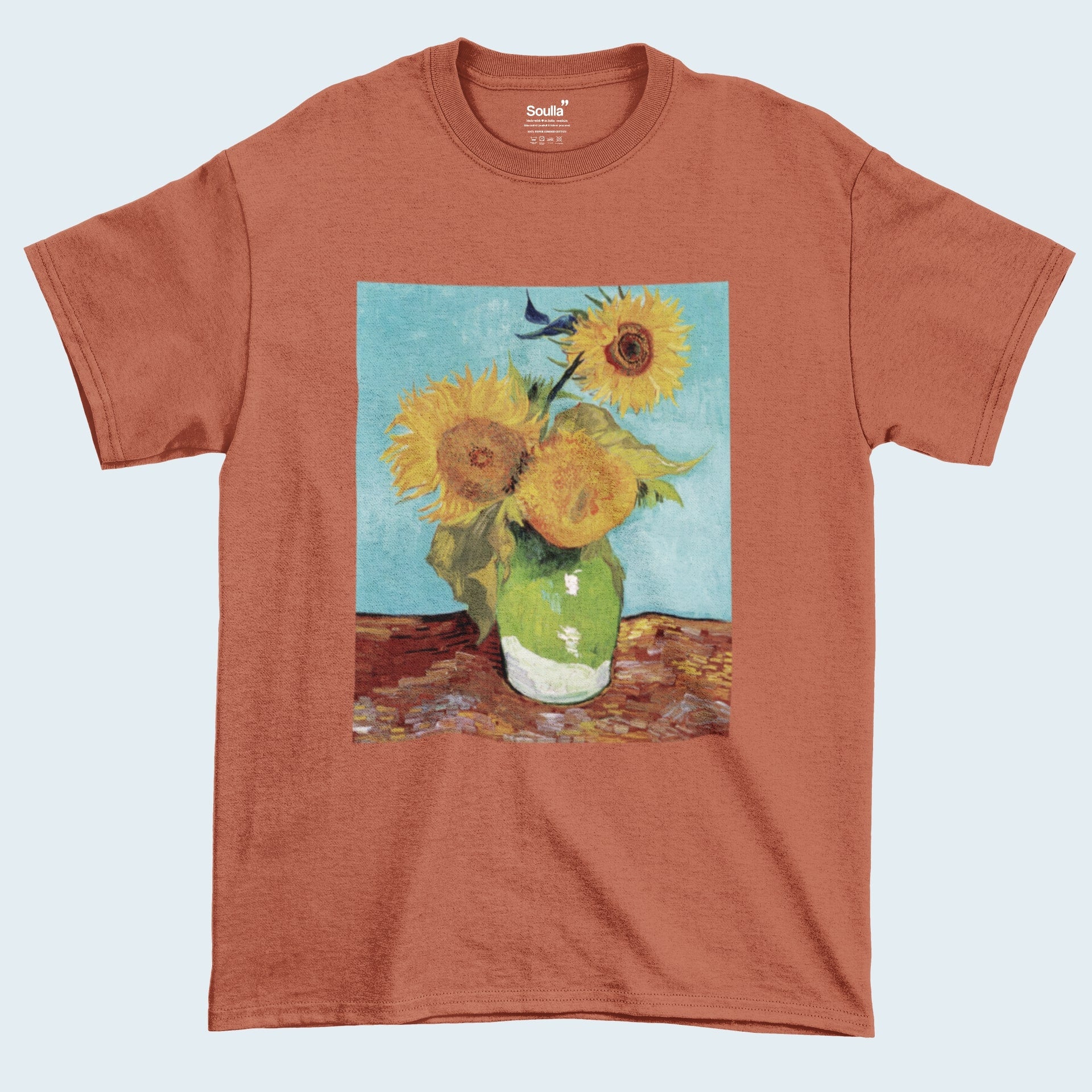 Sunflower Vase Van Gogh Oversized T-shirt