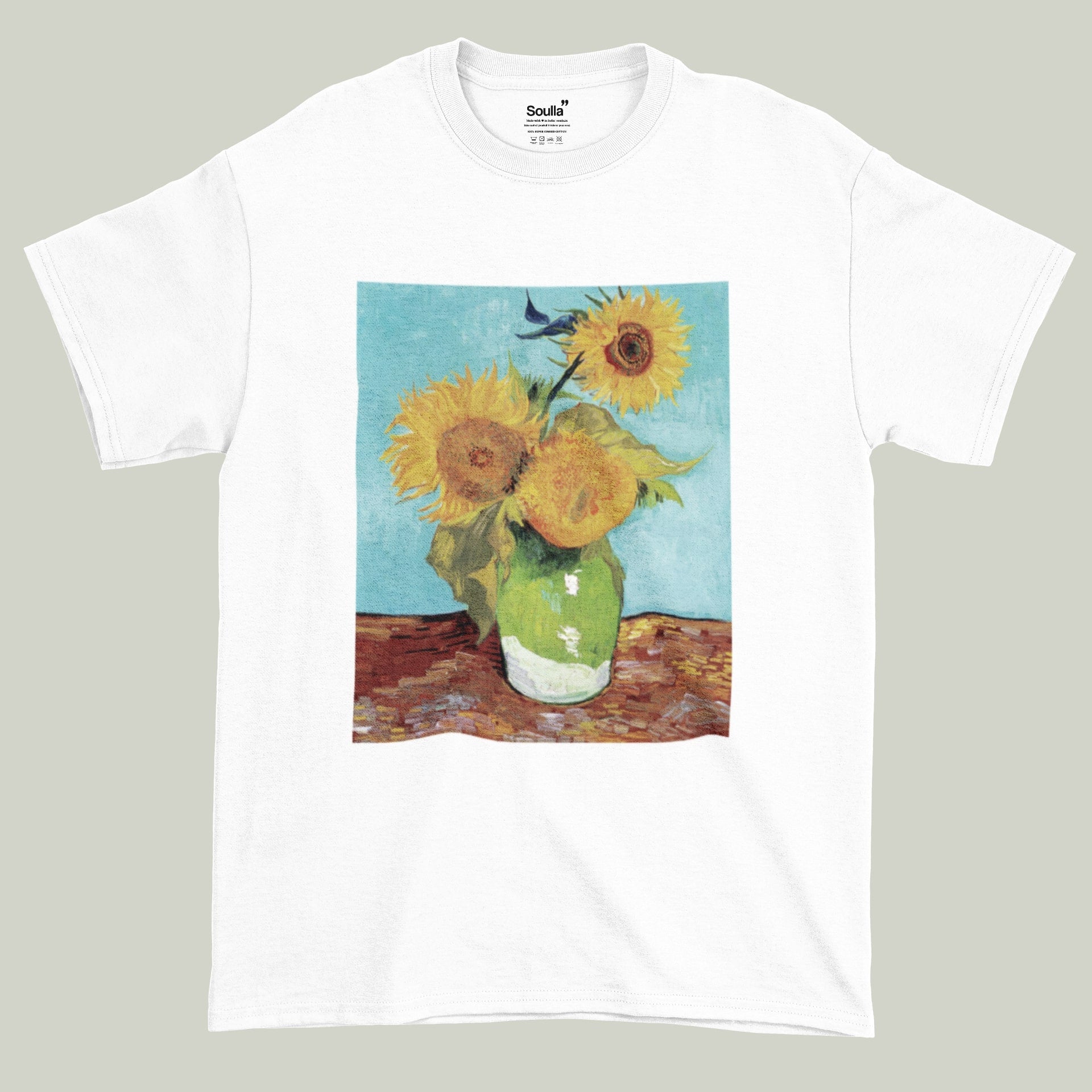 Sunflower Vase Van Gogh Oversized T-shirt