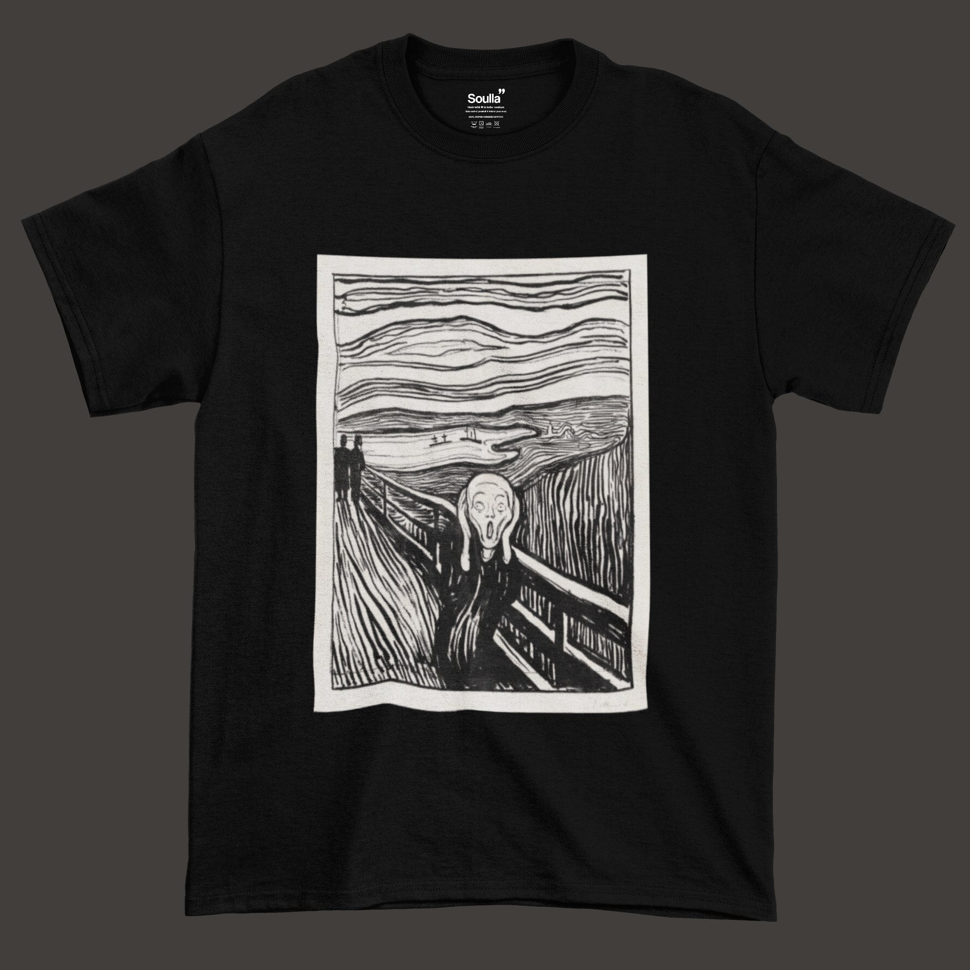 The Scream Monochrome Oversized T-Shirt