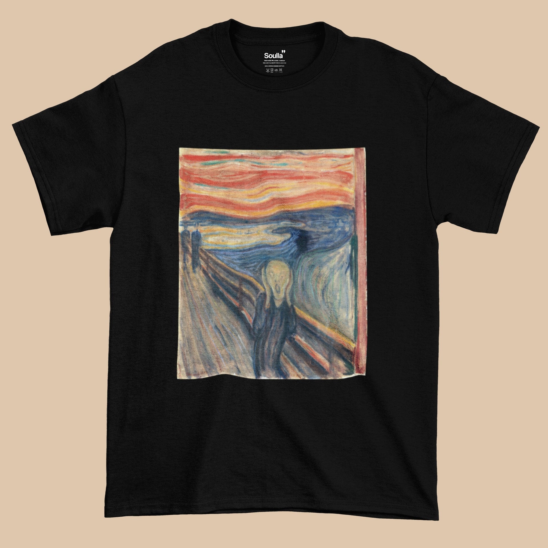 The Scream by Edvard Munch Oversized T-Shirt Soulla