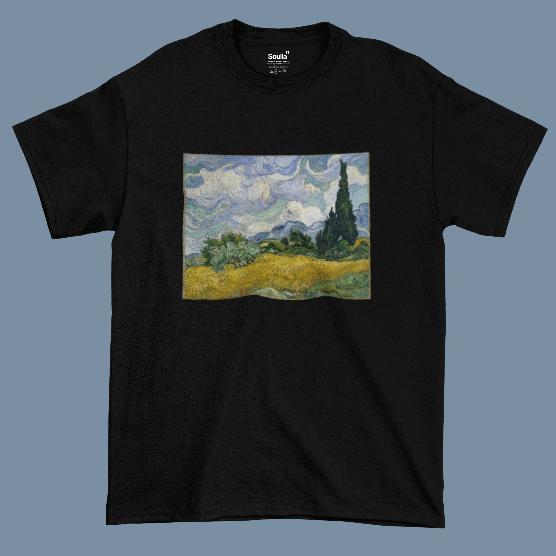 Wheat Field with Cypresses Oversized T-Shirt