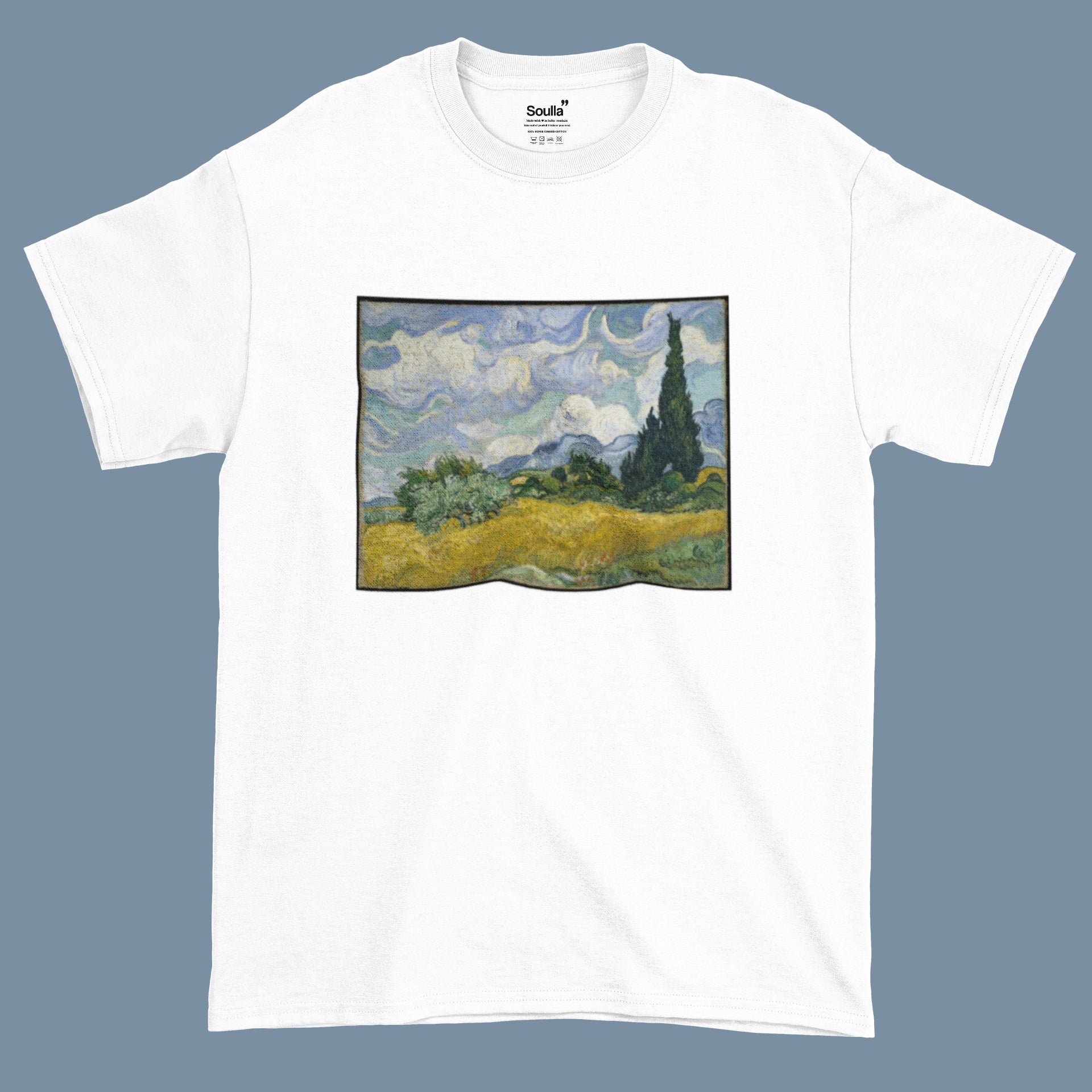 Wheat Field with Cypresses Oversized T-Shirt
