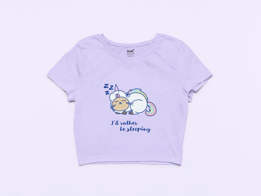 Meowgical Lazy Cat Crop Top Soulla