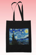 Starry Night Zipper Tote Bag